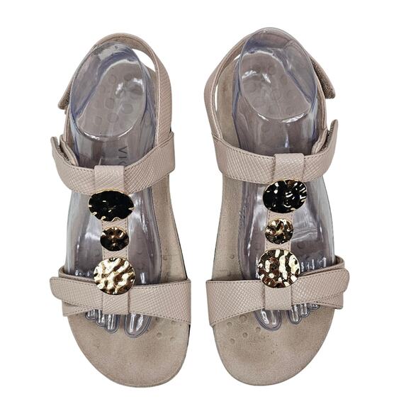 Vionic Farra Lizard Women's Sandals Pale Pink Size 9. 5 - Picture 1 of 9